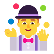 Emoji 🤹‍♂️ Giocoliere Uomo su Microsoft Windows 11 November 2021 Update.