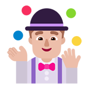 🤹🏼‍♂️ Emoji Hombre Haciendo Malabares: Tono De Piel Claro Medio en Microsoft Windows 11 November 2021 Update.