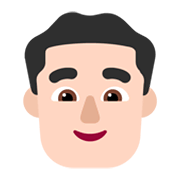 👨🏻 Emoji Hombre: Tono De Piel Claro en Microsoft Windows 11 November 2021 Update.