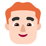 👨🏻‍🦰 Emoji Hombre: Tono De Piel Claro Y Pelo Pelirrojo en Microsoft Windows 11 November 2021 Update.