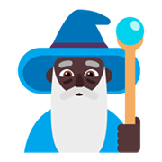 🧙🏿‍♂️ Emoji Mago: Tono De Piel Oscuro en Microsoft Windows 11 November 2021 Update.