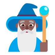 🧙🏾‍♂️ Emoji Mago: Tono De Piel Oscuro Medio en Microsoft Windows 11 November 2021 Update.