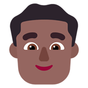 Emoji 👨🏾 Uomo: Carnagione Abbastanza Scura su Microsoft Windows 11 November 2021 Update.