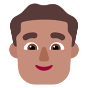 👨🏽 Emoji Mann: mittlere Hautfarbe Microsoft Windows 11 November 2021 Update.
