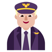 Emoji 👨🏼‍✈️ Pilota Uomo: Carnagione Abbastanza Chiara su Microsoft Windows 11 November 2021 Update.