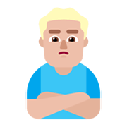 🙎🏼‍♂️ Emoji Hombre Haciendo Pucheros: Tono De Piel Claro Medio en Microsoft Windows 11 November 2021 Update.