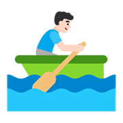 Emoji 🚣🏻‍♂️ Uomo In Barca A Remi: Carnagione Chiara su Microsoft Windows 11 November 2021 Update.