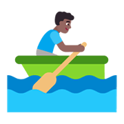 🚣🏾‍♂️ Emoji Hombre Remando En Un Bote: Tono De Piel Oscuro Medio en Microsoft Windows 11 November 2021 Update.