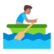 🚣🏽‍♂️ Emoji Hombre Remando En Un Bote: Tono De Piel Medio en Microsoft Windows 11 November 2021 Update.