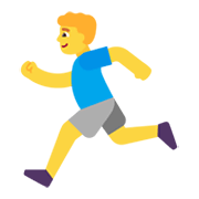 Emoji 🏃‍♂️ Uomo Che Corre su Microsoft Windows 11 November 2021 Update.