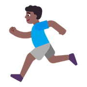 🏃🏾‍♂️ Emoji Hombre Corriendo: Tono De Piel Oscuro Medio en Microsoft Windows 11 November 2021 Update.