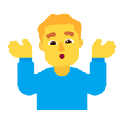 Emoji 🤷‍♂️ Uomo Che Scrolla Le Spalle su Microsoft Windows 11 November 2021 Update.