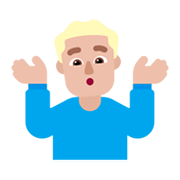 🤷🏼‍♂️ Emoji Hombre Encogido De Hombros: Tono De Piel Claro Medio en Microsoft Windows 11 November 2021 Update.