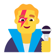 Emoji 👨‍🎤 Cantante Uomo su Microsoft Windows 11 November 2021 Update.