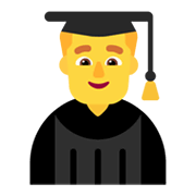 Emoji 👨‍🎓 Studente su Microsoft Windows 11 November 2021 Update.