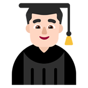 Emoji 👨🏻‍🎓 Studente: Carnagione Chiara su Microsoft Windows 11 November 2021 Update.