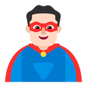 Emoji 🦸🏻‍♂️ Supereroe Uomo: Carnagione Chiara su Microsoft Windows 11 November 2021 Update.