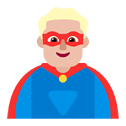 Emoji 🦸🏼‍♂️ Supereroe Uomo: Carnagione Abbastanza Chiara su Microsoft Windows 11 November 2021 Update.