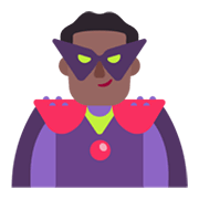 🦹🏾‍♂️ Emoji Supervillano: Tono De Piel Oscuro Medio en Microsoft Windows 11 November 2021 Update.