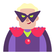 Emoji 🦹🏼‍♂️ Supercattivo Uomo: Carnagione Abbastanza Chiara su Microsoft Windows 11 November 2021 Update.