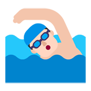 🏊🏻‍♂️ Emoji Hombre Nadando: Tono De Piel Claro en Microsoft Windows 11 November 2021 Update.