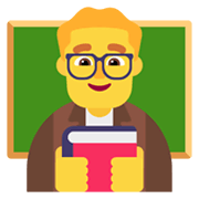 Emoji 👨‍🏫 Professore su Microsoft Windows 11 November 2021 Update.