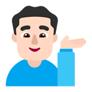 Emoji 💁🏻‍♂️ Uomo Con Suggerimento: Carnagione Chiara su Microsoft Windows 11 November 2021 Update.