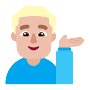 💁🏼‍♂️ Emoji Empleado De Mostrador De Información: Tono De Piel Claro Medio en Microsoft Windows 11 November 2021 Update.