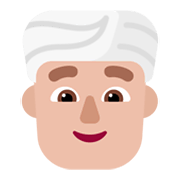 Emoji 👳🏼‍♂️ Uomo Con Turbante: Carnagione Abbastanza Chiara su Microsoft Windows 11 November 2021 Update.