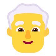 👨‍🦳 Emoji Mann: weißes Haar Microsoft Windows 11 November 2021 Update.