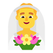 Emoji 👰‍♂️ Sposo Con Velo su Microsoft Windows 11 November 2021 Update.