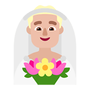 👰🏼‍♂️ Emoji Hombre Con Velo: Tono De Piel Claro Medio en Microsoft Windows 11 November 2021 Update.
