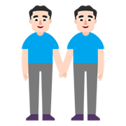 👬🏻 Emoji Dois Homens De Mãos Dadas: Pele Clara na Microsoft Windows 11 November 2021 Update.