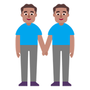 Emoji 👬🏽 Due Uomini Che Si Tengono Per Mano: Carnagione Olivastra su Microsoft Windows 11 November 2021 Update.