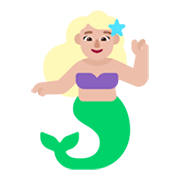 Emoji 🧜🏼‍♀️ Sirena Donna: Carnagione Abbastanza Chiara su Microsoft Windows 11 November 2021 Update.