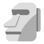 🗿 Emoji Estatua Moái en Microsoft Windows 11 November 2021 Update.
