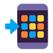 Emoji 📲 Telefono Cellulare Con Freccia su Microsoft Windows 11 November 2021 Update.