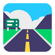Emoji 🛣️ Autostrada su Microsoft Windows 11 November 2021 Update.