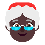 🤶🏿 Emoji Mamãe Noel: Pele Escura na Microsoft Windows 11 November 2021 Update.