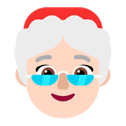 Emoji 🤶🏻 Mamma Natale: Carnagione Chiara su Microsoft Windows 11 November 2021 Update.