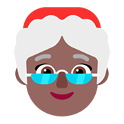 🤶🏾 Emoji Mamá Noel: Tono De Piel Oscuro Medio en Microsoft Windows 11 November 2021 Update.