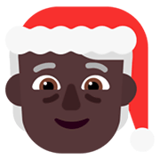 Émoji 🧑🏿‍🎄 Santa : Peau Foncée sur Microsoft Windows 11 November 2021 Update.