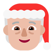 Emoji 🧑🏼‍🎄 Santa Claus: Carnagione Abbastanza Chiara su Microsoft Windows 11 November 2021 Update.