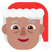 Émoji 🧑🏽‍🎄 Santa : Peau Légèrement Mate sur Microsoft Windows 11 November 2021 Update.