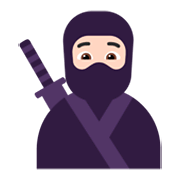 Emoji 🥷🏻 Ninja: Carnagione Chiara su Microsoft Windows 11 November 2021 Update.