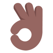 👌🏾 Emoji Sinal De Ok: Pele Morena Escura na Microsoft Windows 11 November 2021 Update.