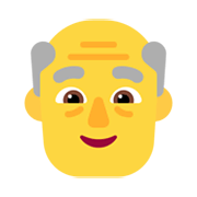 Émoji 👴 Homme âgé sur Microsoft Windows 11 November 2021 Update.