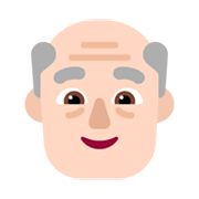 Émoji 👴🏻 Homme âgé : Peau Claire sur Microsoft Windows 11 November 2021 Update.