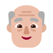 Emoji 👴🏼 Uomo Anziano: Carnagione Abbastanza Chiara su Microsoft Windows 11 November 2021 Update.