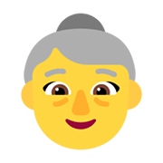 👵 Emoji Anciana en Microsoft Windows 11 November 2021 Update.